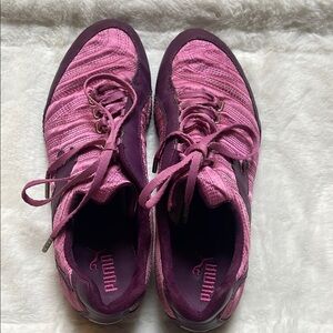 Puma Lena Y2K trainers, sneakers, pink & purple, size 8, Preowned- good cond